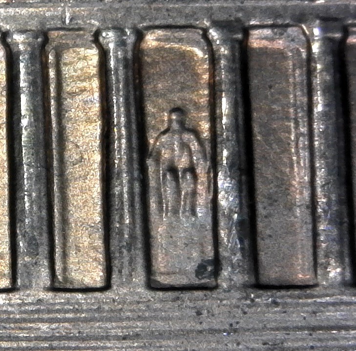 2000-P-Lincoln-Memorial-Cent-With-Nice-Column-Bar-DDR-To-The-Right